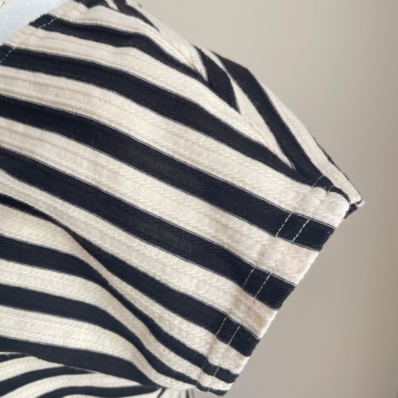 Anthropologie | Saturday Sunday Isabel Striped Shirt Dress black sour cream XS - Picture 9 of 16